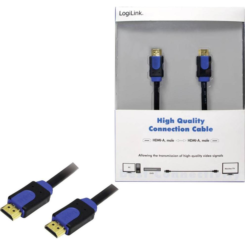 Thumbnail - LogiLink HDMI (Typ A) — HDMI (Typ A) (10 m, HDMI), Video Kabel