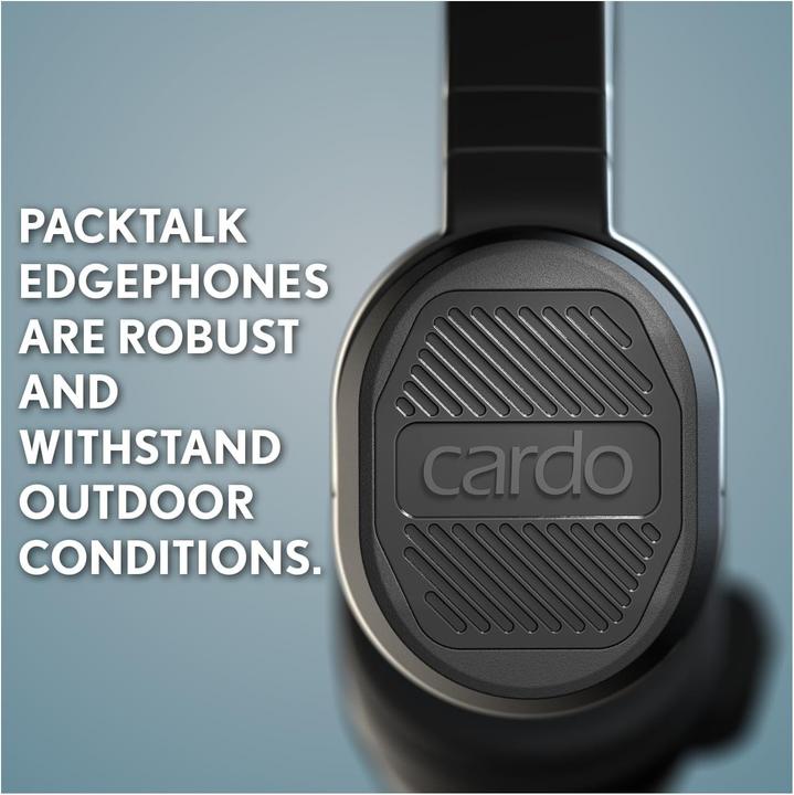 Produktbild Cardo Packtalk Edgephones Motorcycle (Passive Geräuschunterdrückung, 13 h, Kabellos)