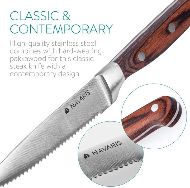 Produktbild Navaris Steakmesser Set (6 Stk., Messer)