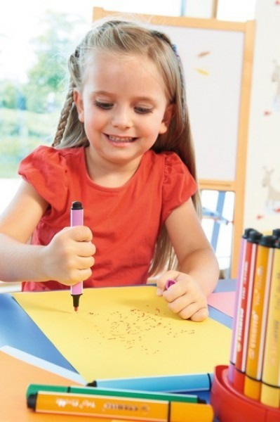 Produktbild STABILO Trio Scribbi Gefederter Dreikant-Filzstift (Mehrfarbig, 8 x)