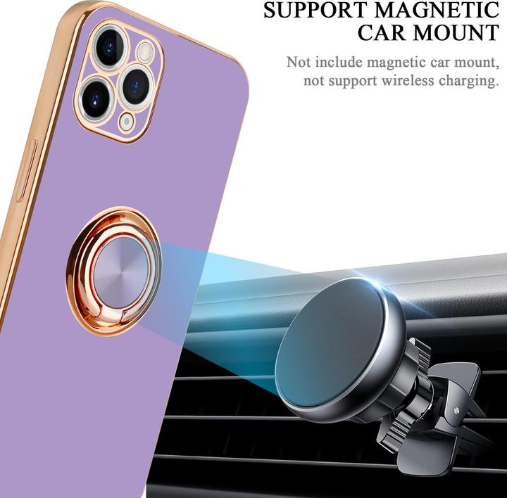 Produktbild Cadorabo Hülle für Apple iPhone 11 PRO MAX im TPU mit Kameraschutz und Ring LM089 Style (Apple iPhone 11 Pro Max)