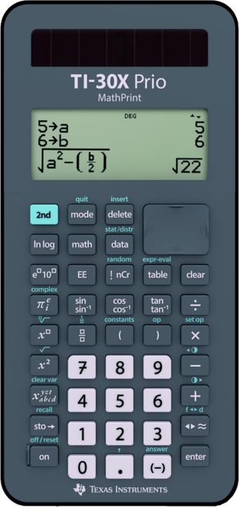 Produktbild TI TI-30X Prio MathPrintT (Batteriebetrieb, Solarenergie)