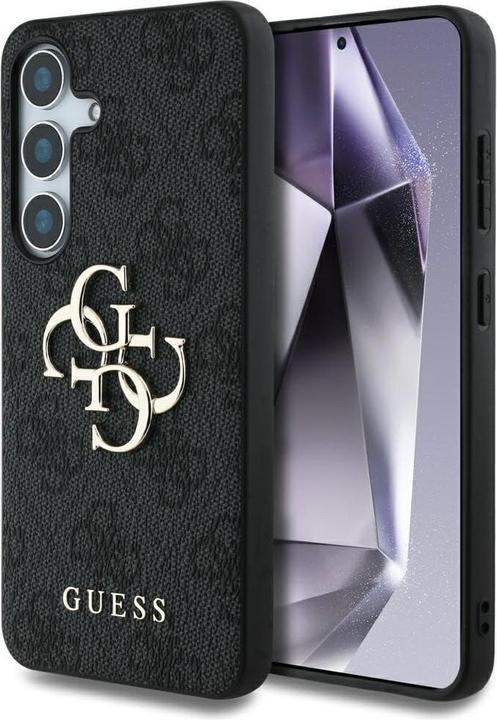 Guess PU 4G Metal Logo Case für Samsung Galaxy S25 - black (Samsung Galaxy S25)