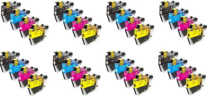 Actual product image Hermex Compatible Ink Cartridge for Brother DCP-J572DW (M, C, Y, FC)