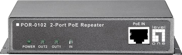 Produktbild LevelOne POR-0102: 2xRJ45 PoE Extender,100m (Extender)