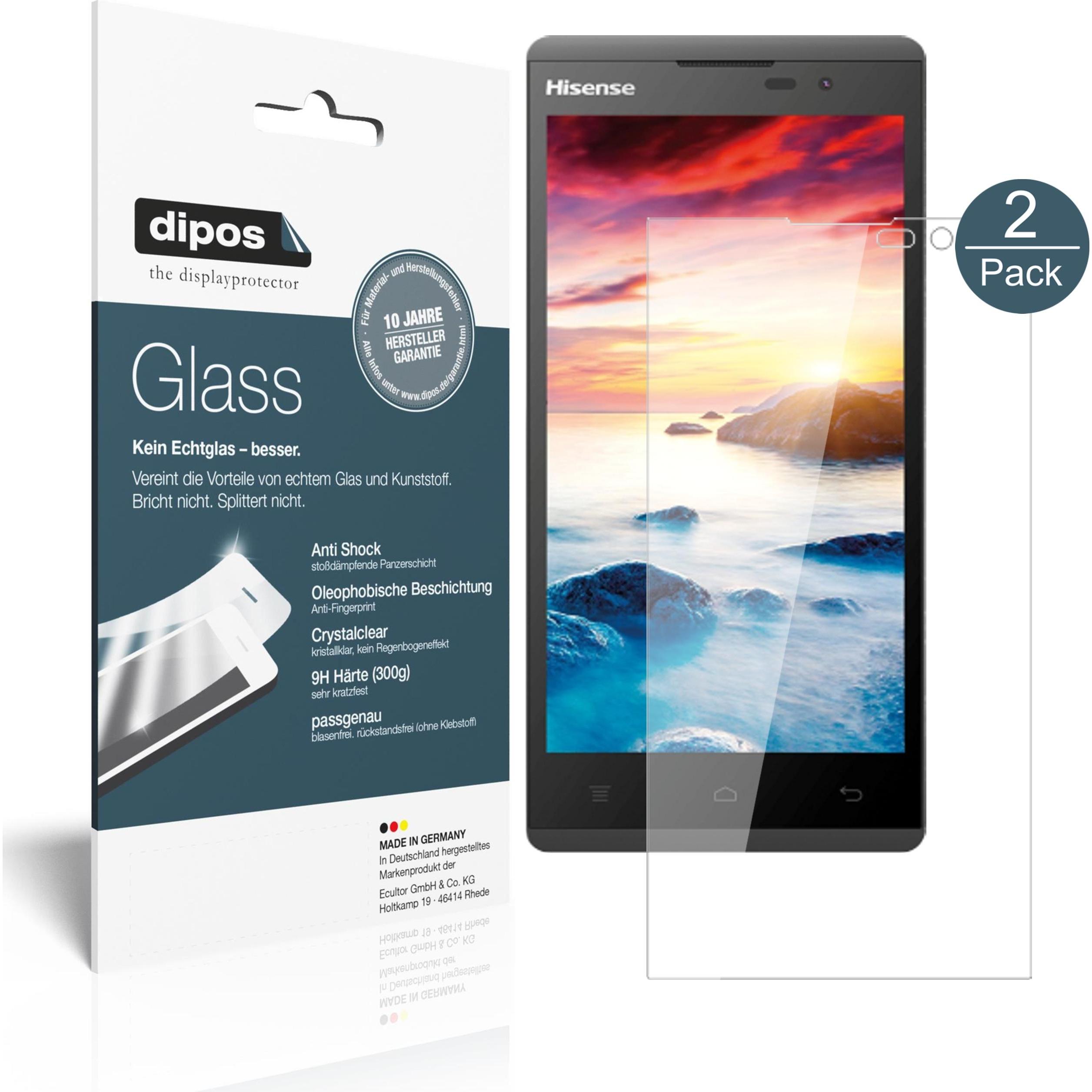 Dipos Displayschutz Anti-Shock (1 Stück, HiSense Sero 5), Smartphone Schutzfolie, Transparent