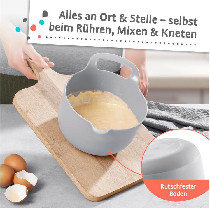 Produktbild Gourmetmaxx Schüssel 4-teilig,, 4 Stück, Grau/Schwarz/Weiss (17 cm, 8.51 l, 4 x)