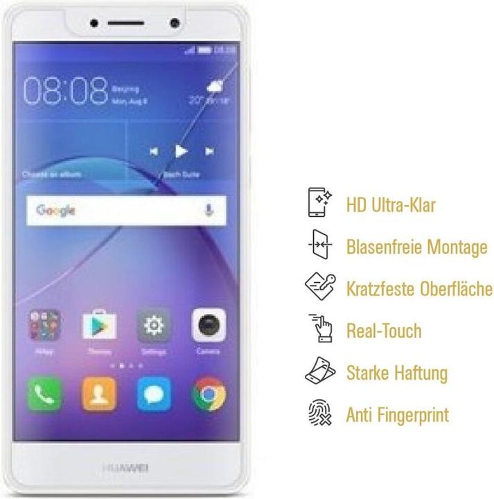 Actual product image Protectorking 4x Panzerfolie Anti-Shock HD Klar (4 Piece, Mate 9 Lite)