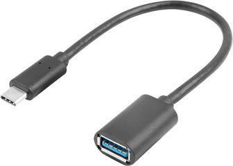 Produktbild Lanberg AD-UC-UA-04 USB Kabel USB 3.2 Gen 1 (3.1 Gen 1) USB A USB C (0.15 m, USB 3.1)
