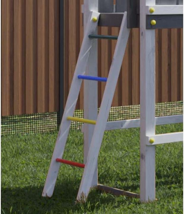 Immagine prodotto Akubi Spielturm 'BRIDGE' Grau/Weiss