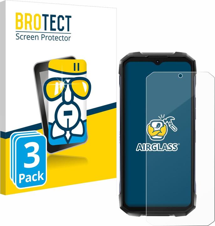 Produktbild BROTECT Schutzglas Schutzfolie Glas Folie Displayschutz klar (3 Stk., Hotwav Cyber 7)