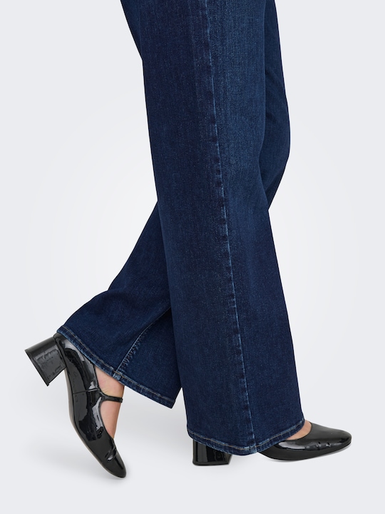 Produktbild Only Weiter Beinschnitt Hohe Taille Curve Jeans Weit geschnitten jeans (W44/L34)