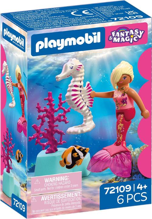 Actual product image Playmobil 72109 Meerjungfrau mit Seepferdchen