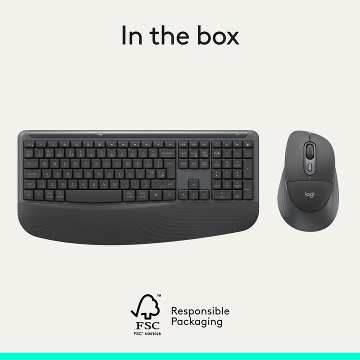 Produktbild Logitech Signature Comfort Plus MK880 Combo (CH, Kabellos)
