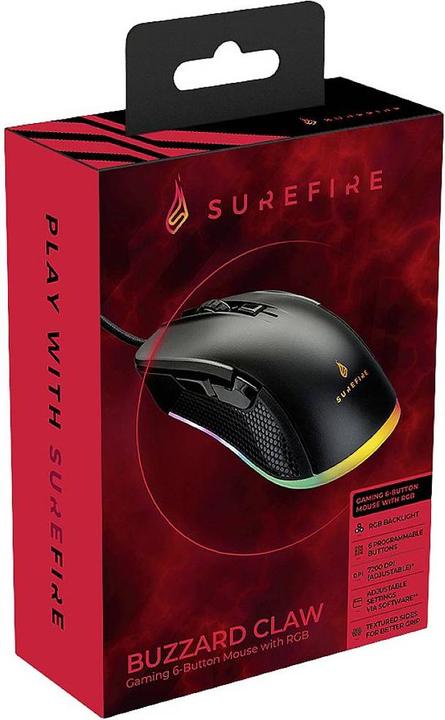 Actual product image SureFire Buzzard Claw Gam.Mouse (Cable)