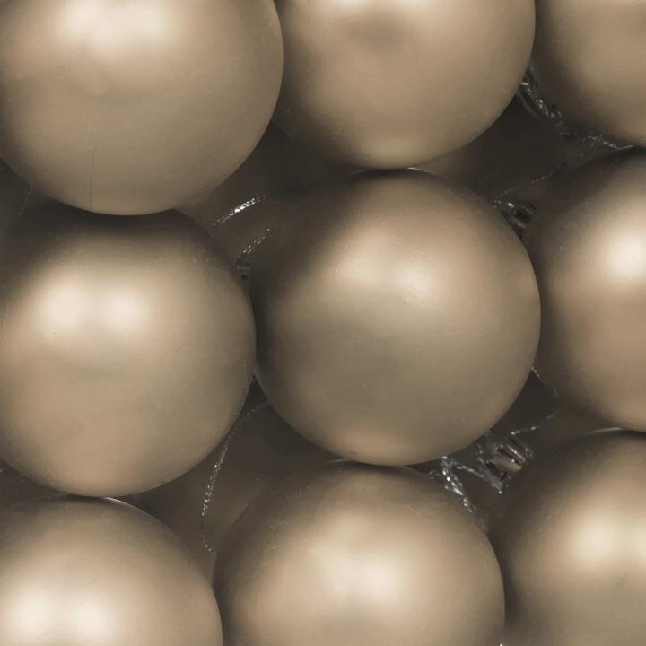 Image du produit Relaxdays - Weihnachtskugeln 50er Set, Creme/ Silber (50-pièce)