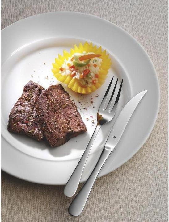 Produktbild WMF Steakbesteck Set Steakmesser 6 Personen 12tlg Spezialklingenstahl Eichenholz Holzkiste (12 Stück, Besteck Set)