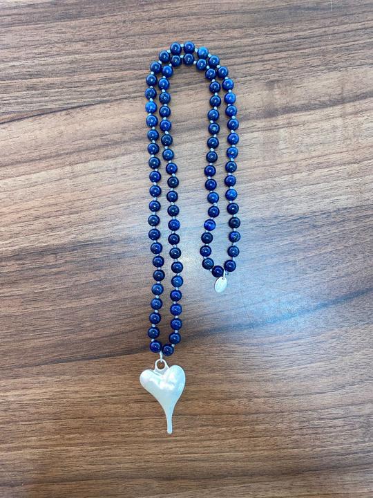 Image du produit Andreani Halskette aus echtem Lapislazuli mit Herzanhänger
