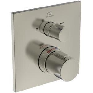 Ideal Standard, Rubinetteria per bagno, Termostato da bagno IDS CERATHERM C100 kit da incasso 2 silver storm