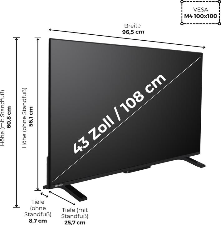 Actual product image Toshiba 43UV2363DA (43", LCD, LED, 4K)
