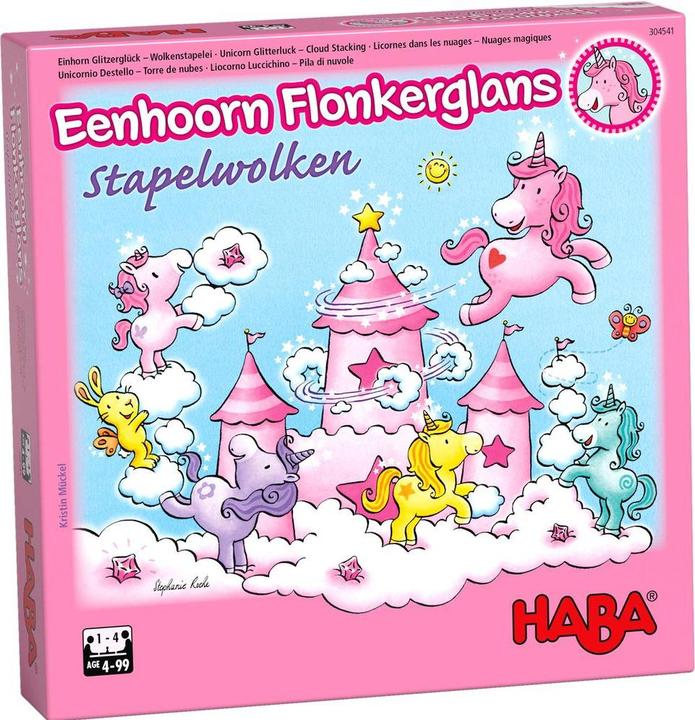 Produktbild Haba Einhorn Glitzerglück (Deutsch, Französisch, Italienisch, Niederländisch, Spanisch, 1 - 4 Spieler)
