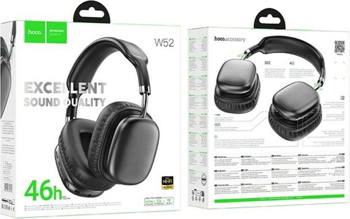 Produktbild Hoco W52 Plus Tone Headset In-Ear Wireless Bluetooth Schwarz (46 h, Kabellos)