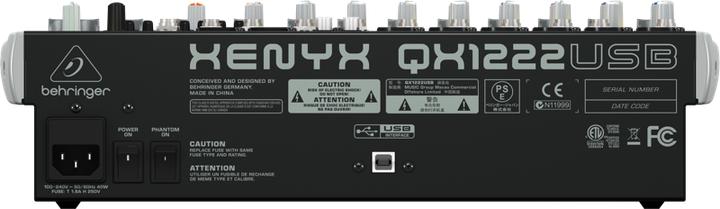 Productafbeelding Behringer Xenyx Qx1222usb (Studio en live mixer)