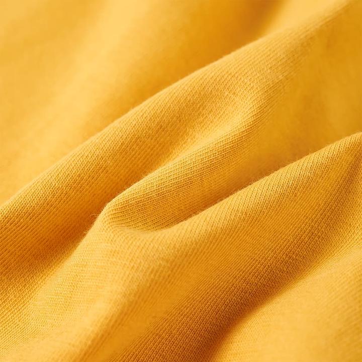 Immagine prodotto vidaXL Camicia da bambino a maniche lunghe ocra scuro 104,Materiale: 95 (104)