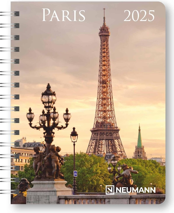 Actual product image Neumann N NEUMANNVERLAGE - Paris 2025 Diary, 16,5x21,6cm, pocket calendar with twelve picture pages and (16 x 22 cm, German)