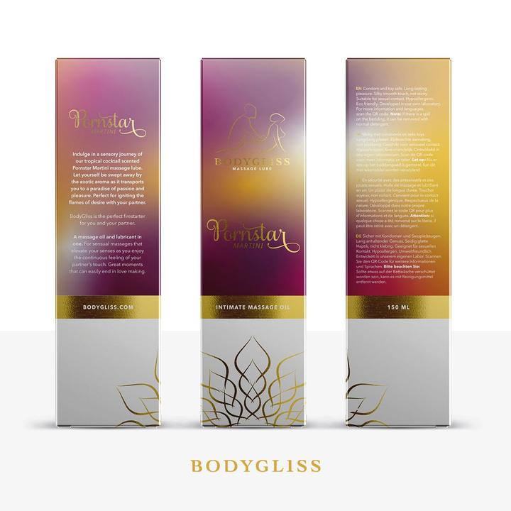 Productafbeelding Bodygliss Massageolie en Glijmiddel in 1 Pornstar Martini - 150 ml (150 ml)