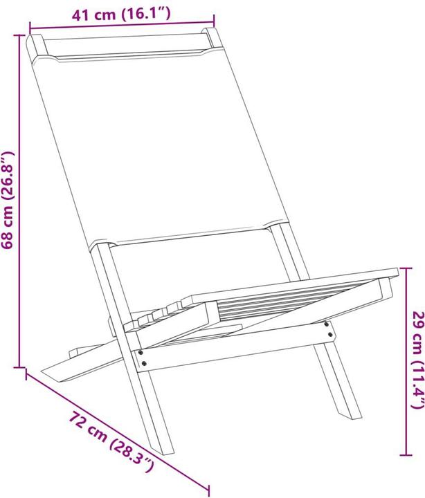 Produktbild vidaXL Gartenstuhl