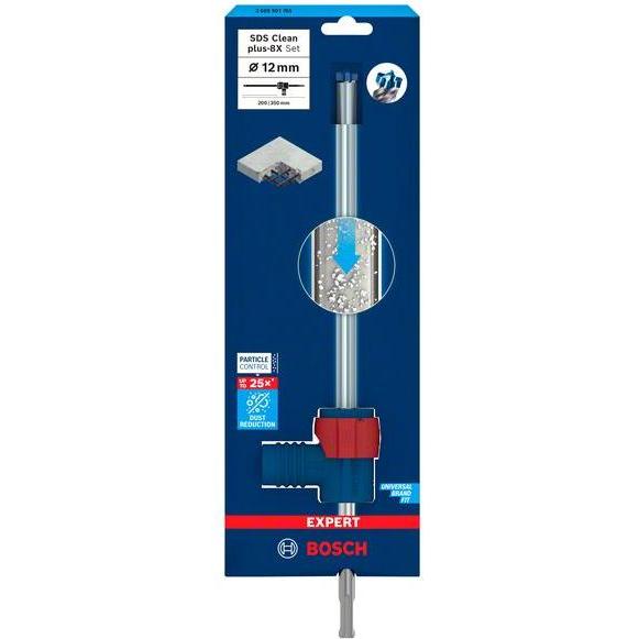 Thumbnail - Bosch Professional Zubehör, Bohrereinsatz, Expert SDS Clean plus-8X Hammerbohrer-Set 12 x 200 x 350 (12.0 Millimeter)