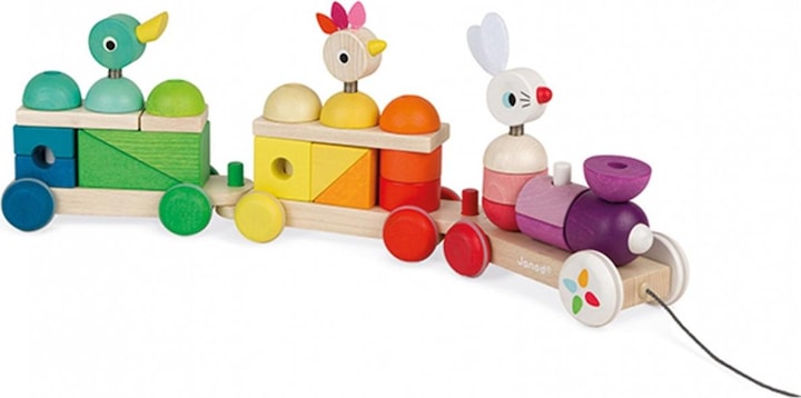 Actual product image Janod Zigolo's big colourful train