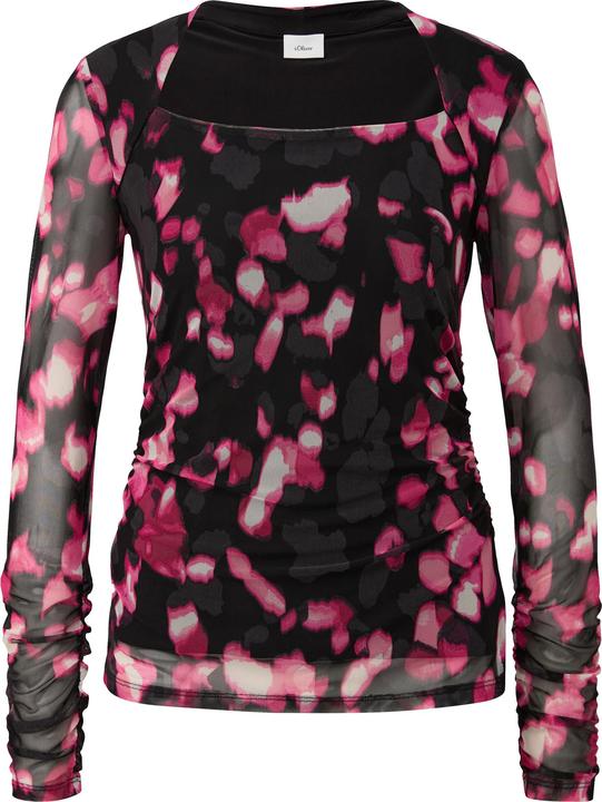 Produktbild s.Oliver Longsleeve aus Mesh (36)