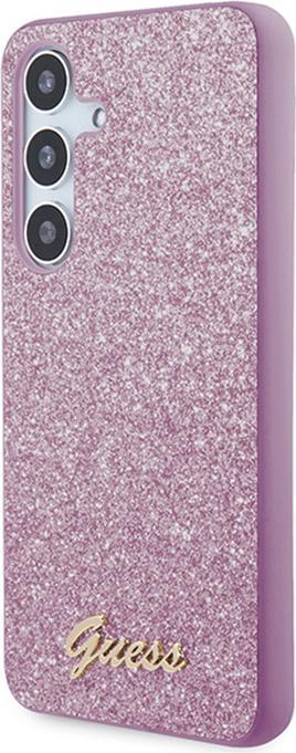 Produktbild Guess Tasche für S24 S921 GUHCS24SHGGSHU Hartschalenkoffer Glitter Script lila (Samsung Galaxy S24)