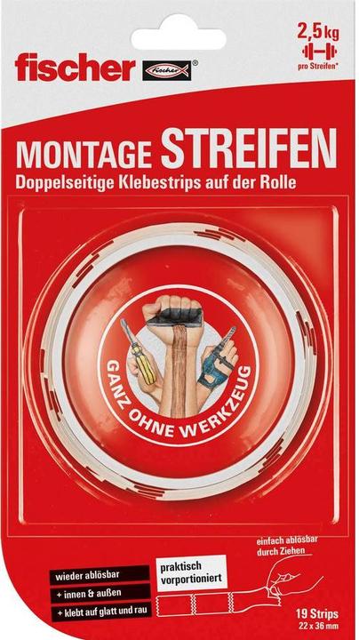Actual product image Fischer GOW mounting strips (22 mm)