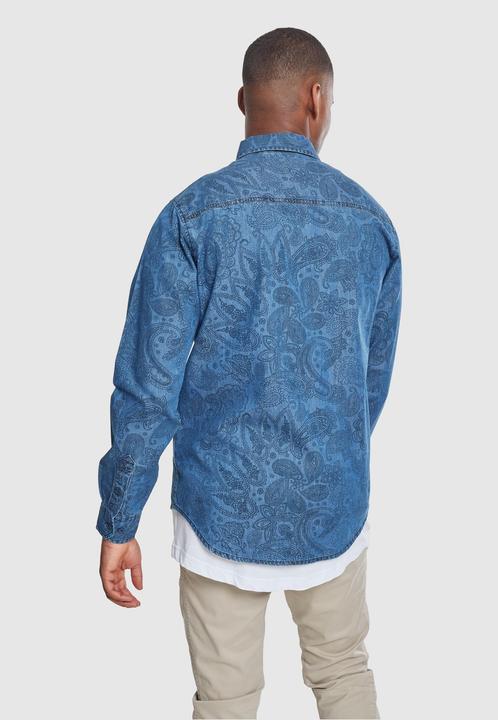 Produktbild Urban Classics Printed Paisley Denim Shirt (S)
