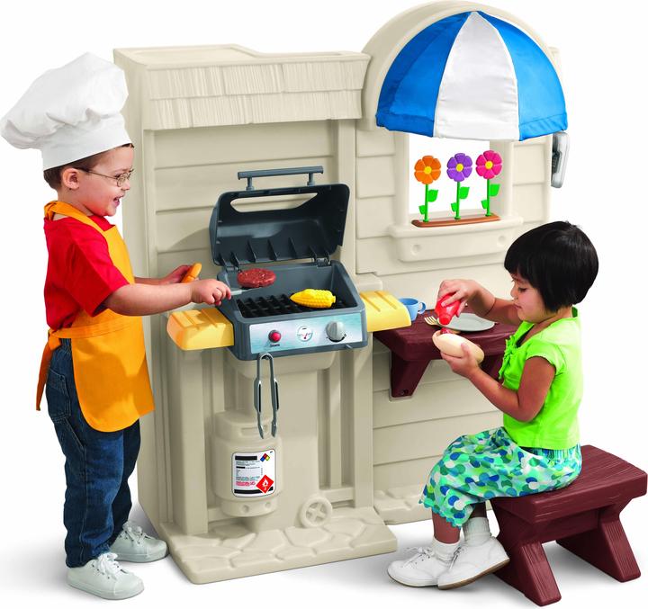 Image du produit Little Tikes Cuisine de jeu et barbecue Deluxe 2 en 1