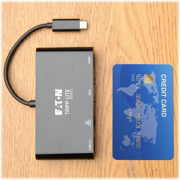 Produktbild Eaton USB-C Multiport Adapter - 4K HDMI VGA USB-A GbE HDCP Black (USB-C)