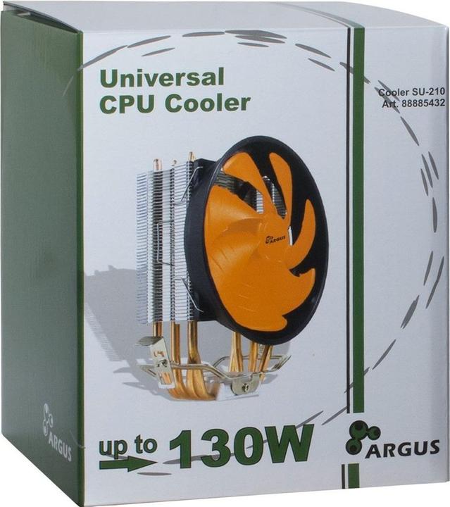 Produktbild Intertech Argus SU-210 all-in-one-CPU-Kuehler fuer nahezu alle gaengigen Prozessoren und eine TDP mit bis z...