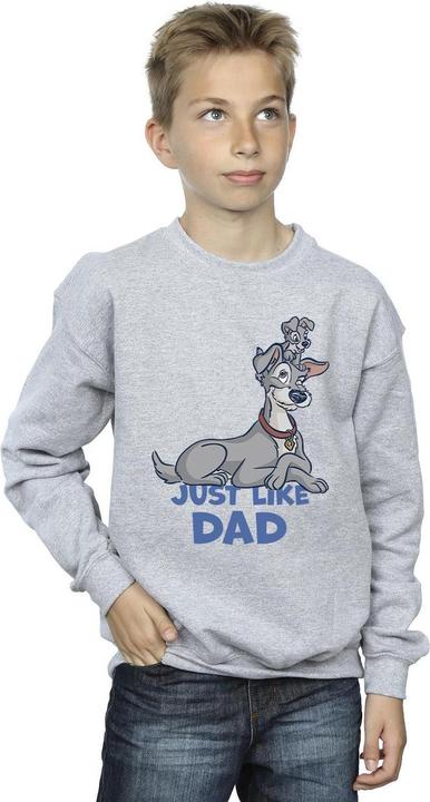 Produktbild Disney Lady And The Tramp Just Like Dad Sweatshirt Jungen (140, 146)