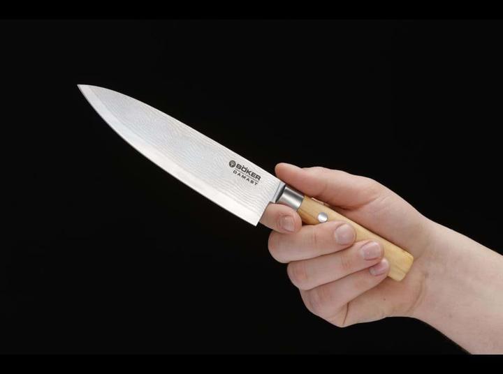 Produktbild Böker Damast Olive Kochmesser Klein (15.70 cm)