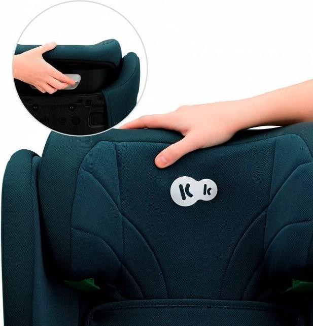 Actual product image KinderKraft Junior Fix 2 I-Size Harbor Blue (Child seat, ECE R129/i-Size Standard)