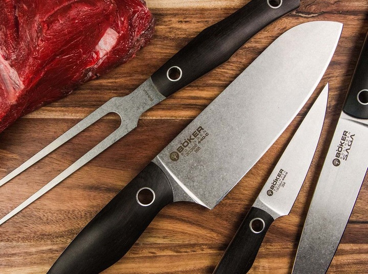 Actual product image Böker Saga Grenadilla Utility Knife (15.20 cm)