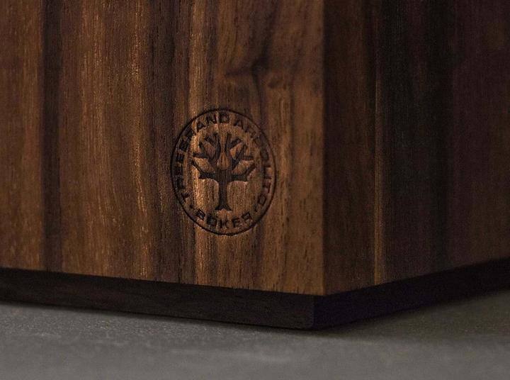 Image du produit Böker Core Walnut Set Square avec bloc à couteaux 5 pièces