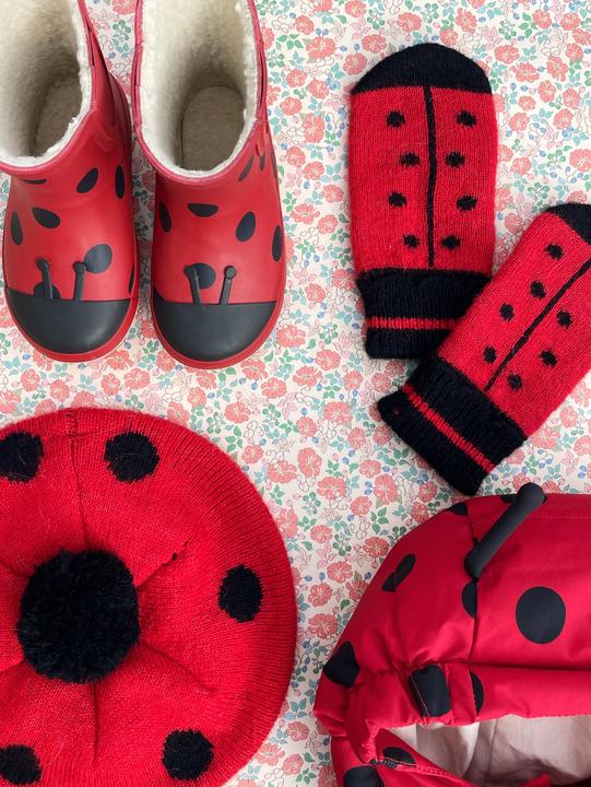 Actual product image Konges Slojd Ladybug Mütze Barbados Cherry