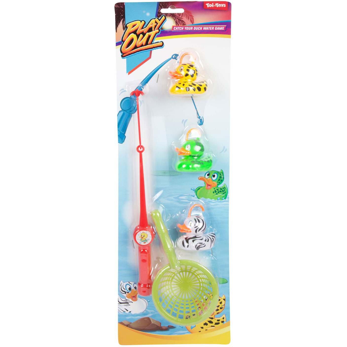 Thumbnail - Toi-Toys Angelspiel mit Enten Angel 35 cm, Netz, 3 Enten mit Magnet, ab 3 Jahren
