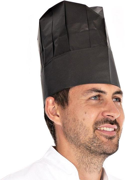 Immagine prodotto Hygostar Cappello da cuoco in carta premium nero