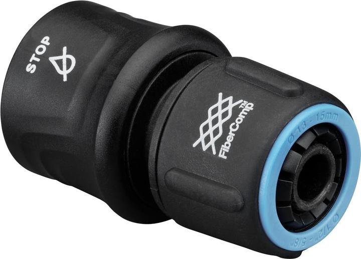 Image du produit Fiskars SZYBKOZŁĄCZE ZE STOPEM 1/2" - 5/8" FIBERCOMP (Arrêt d'eau, 13 mm)