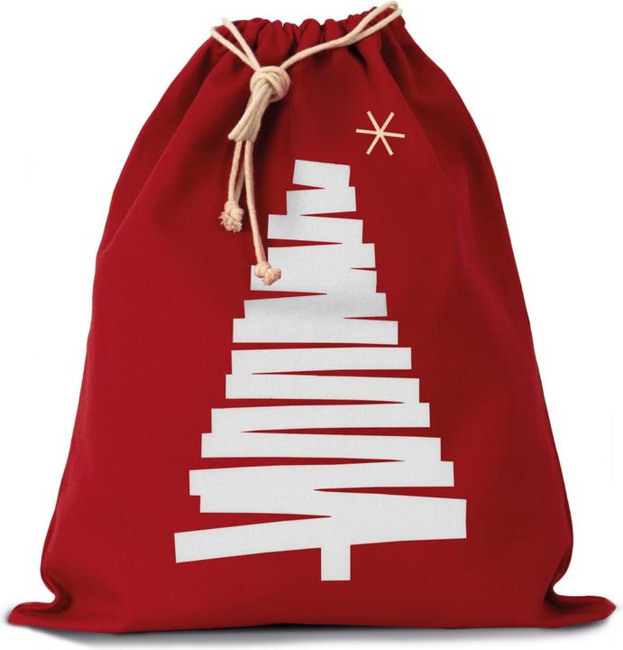 Kimood Accessoire-Tasche Tannenbaum-Motiv Baumwolle
